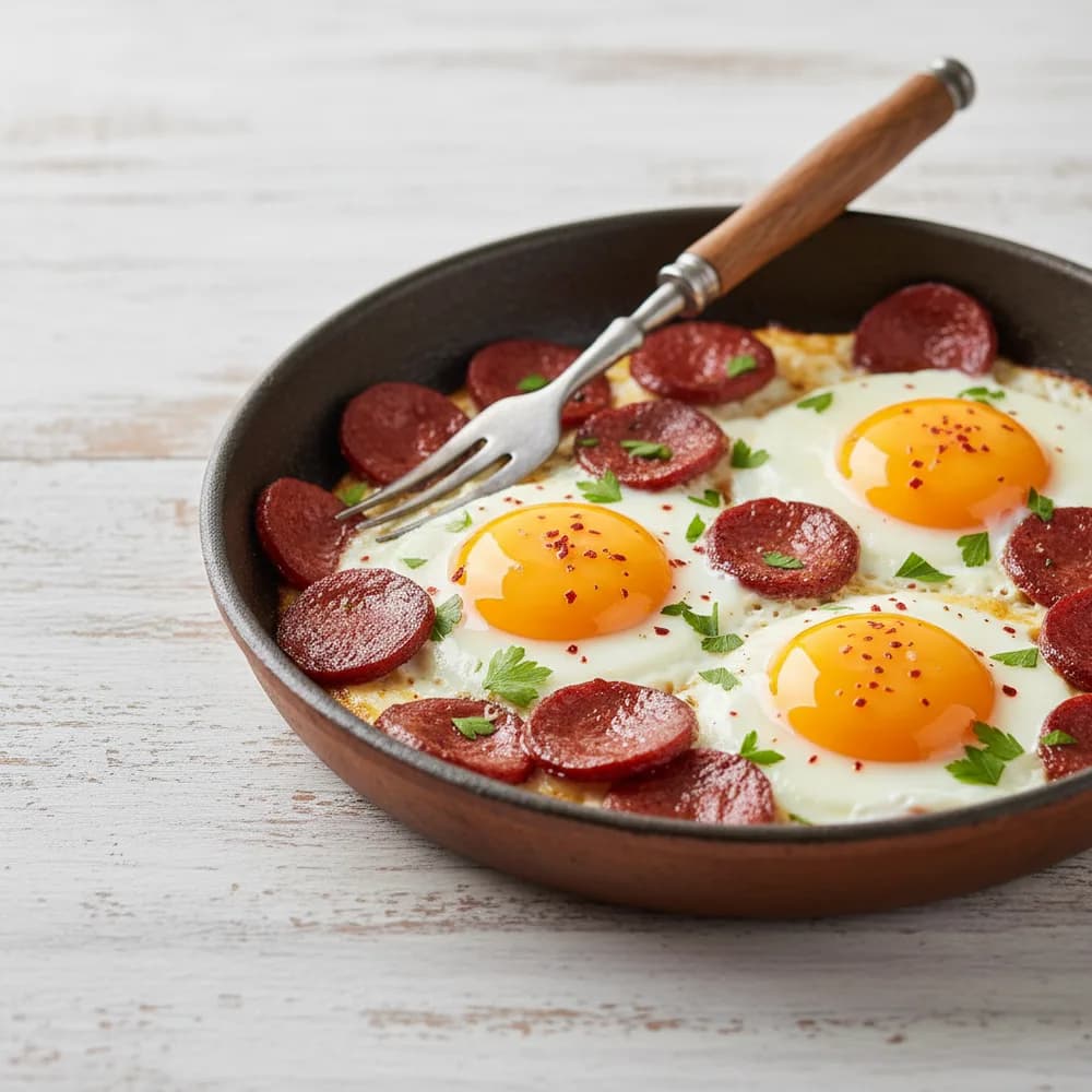Eier mit Sucuk